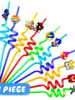 Sonic Party Favors Reuasable Straws