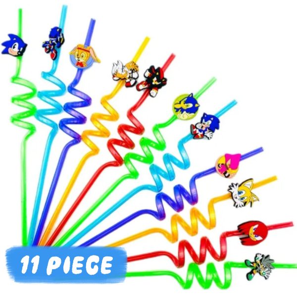 Sonic Party Favors Reuasable Straws