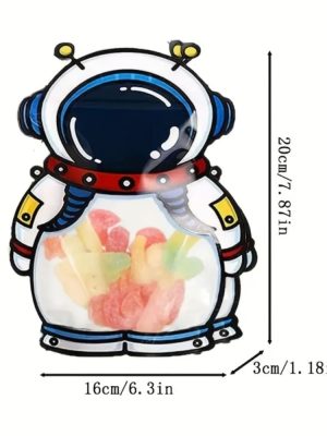 Space Austronaut Favor Bags Dimensions