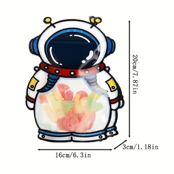 Space Austronaut Favor Bags Dimensions