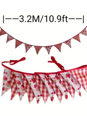 Strawberry Bunting Strawberry Decor