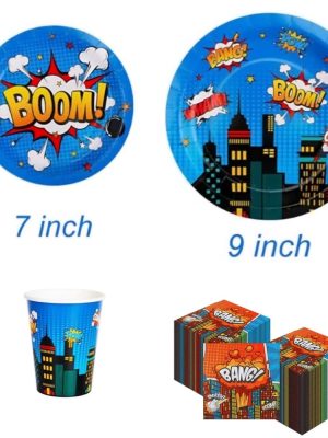 Superhero Party Tableware Set