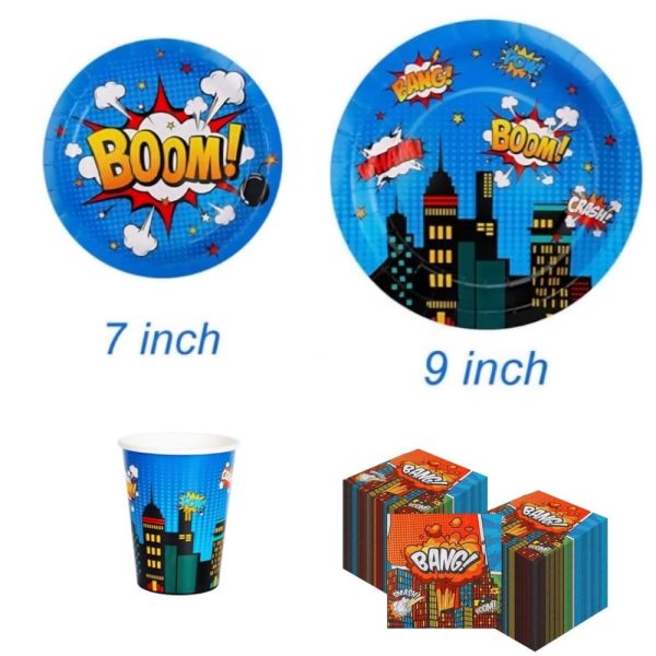 Superhero Party Tableware Set