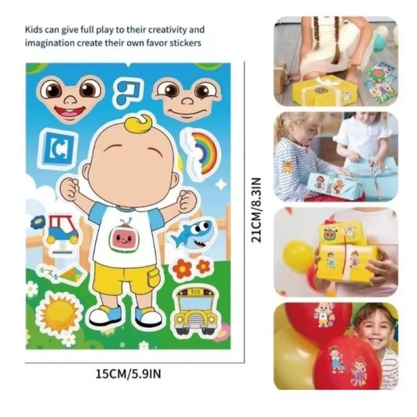 Cocomelon Activity Stickers Party Favors