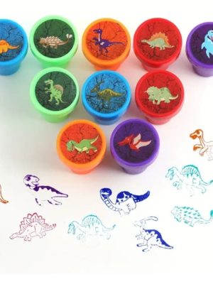 Dinosaur Party Favors Ink Stamps