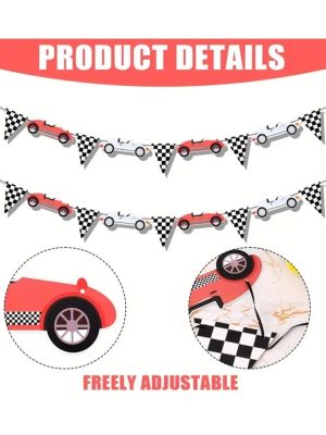 Race Car Bunting Prestrung Race Car Party Decorations