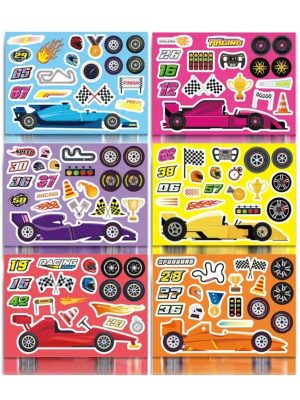 Race Car Party Favors Activity Stickers