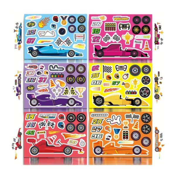 Race Car Party Favors Activity Stickers