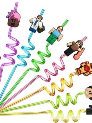 Roblox Party Favors Plastic Straws