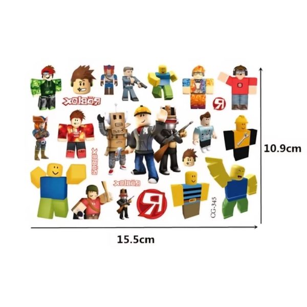 Roblox Party Favors Temporary Tattoos