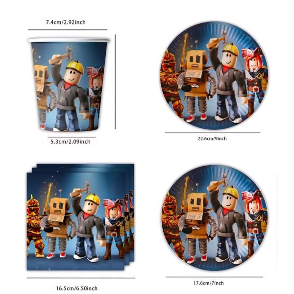 Roblox Party Tableware Set