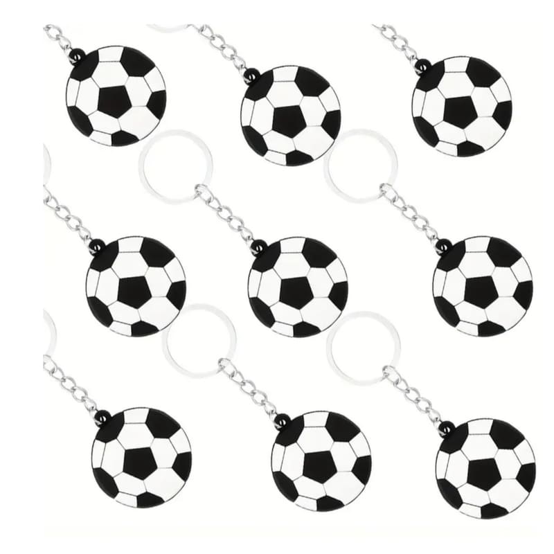 Party Favors Soccer Ball Keyrings-10 Piece 1 Soccer Party Favors Keyrings