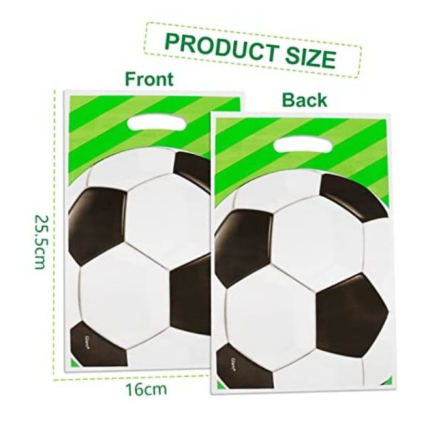 Soccer Party Loot Bags Dimensions