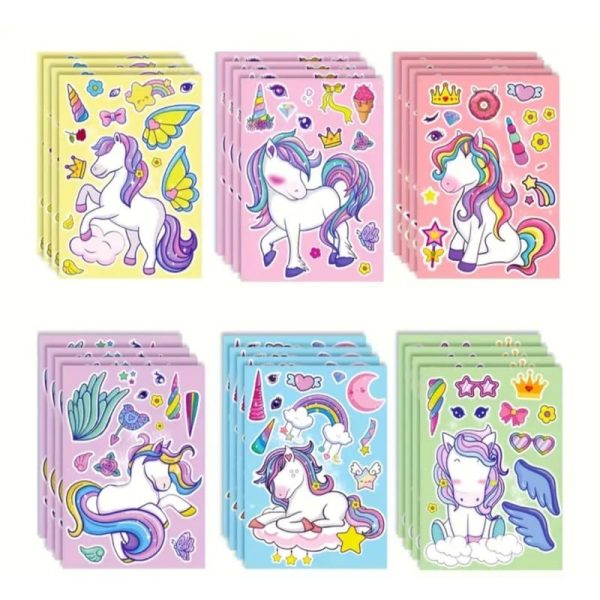 Unicorn Party Favors Activity Stickers
