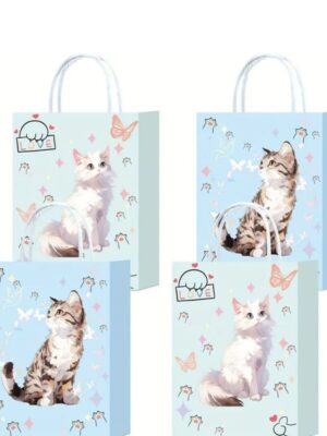 Cat Party Supplies Party Favor Bags With Handle