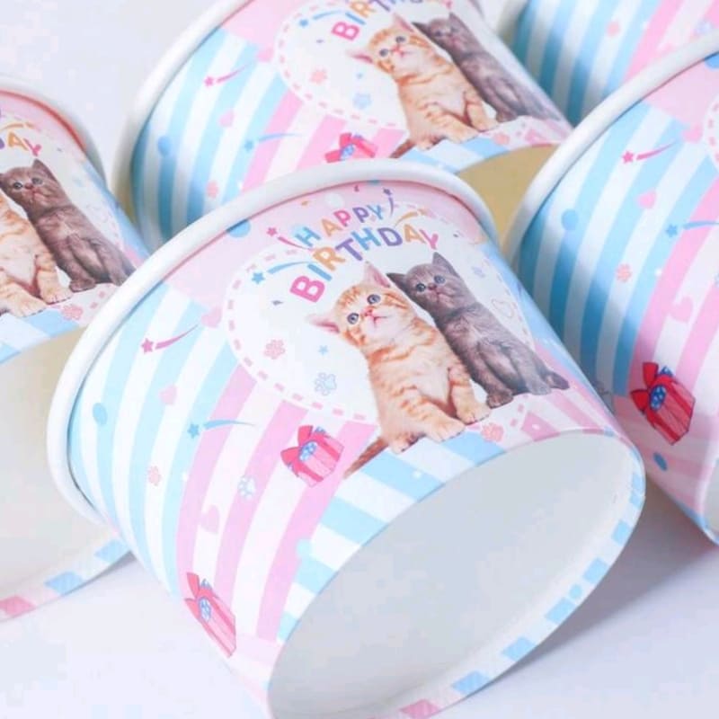 Cat Party Treat Cups-6 Piece 1 Cat Party Treat Paper Cups