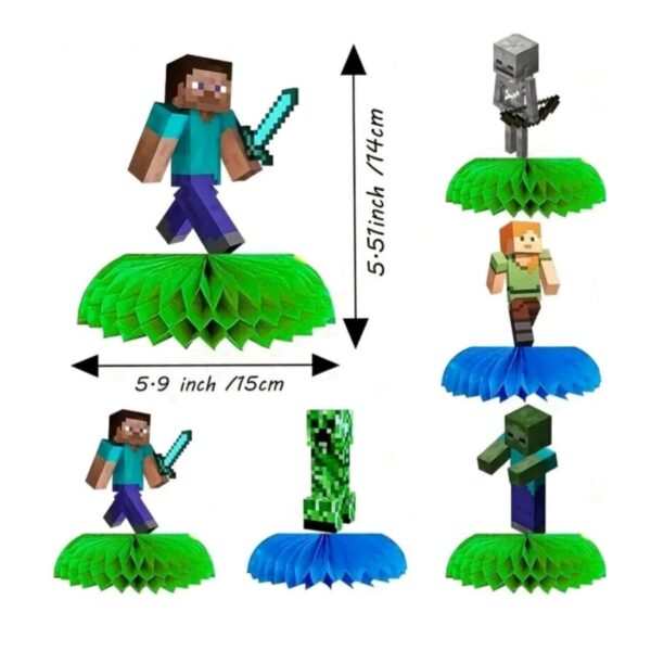 Dimensions Pixel Miner Table Decorations