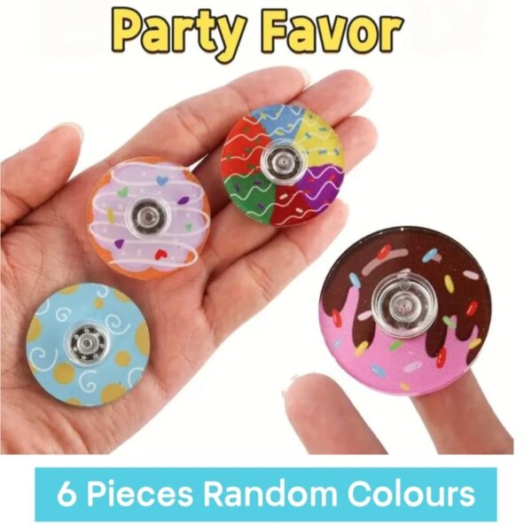 Donut Party Favors Spinner Toys