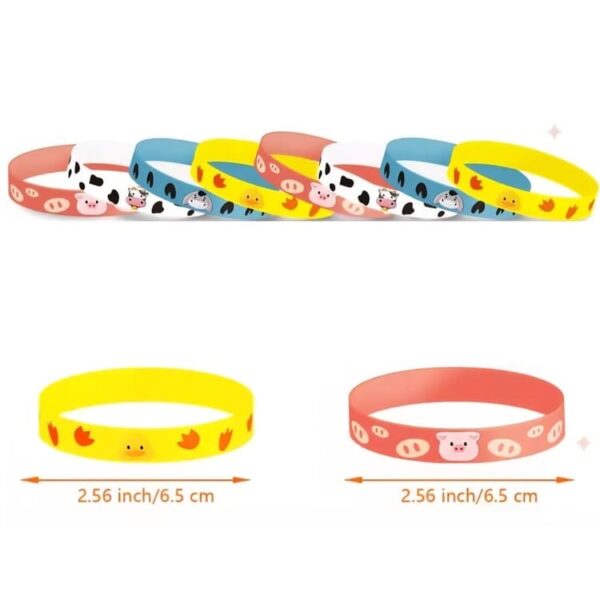 Farm Animal Party Favors Silicone Wristbands