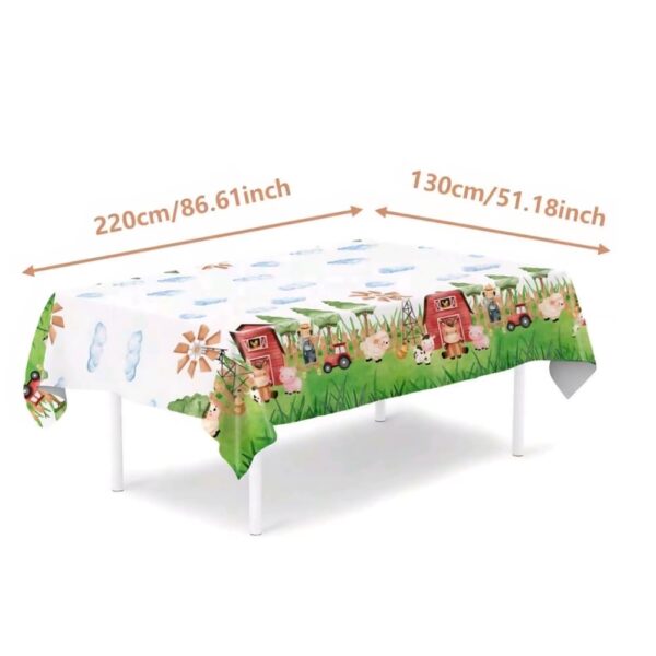 Farm Animal Tablecloth dimensions