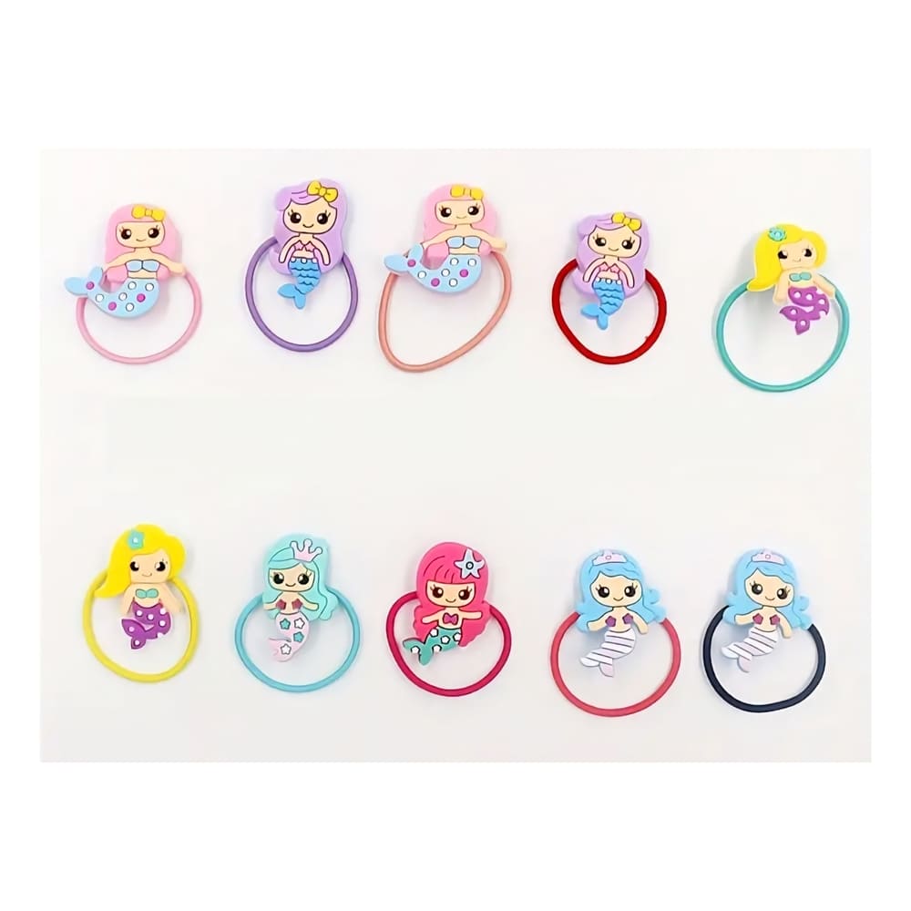 Mermaid Party Favors Hair Accessories – 6 Piece Assorted Designs 1 Mermaid Party Favors Hair Accesories Assorted Designs Six Piece