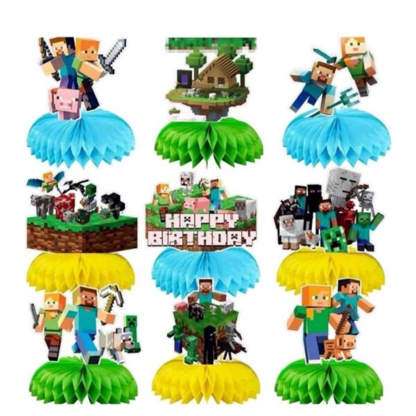 Minecraft Inspired Table Decorations