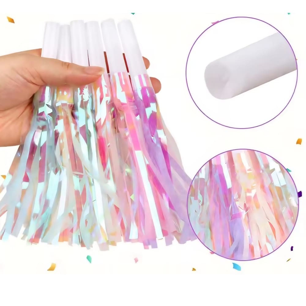 Iridescent Fringe Party Blowers-8 Piece 1 Party Blowers