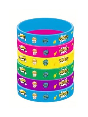Superhero Party Favors Silicone Wristbands