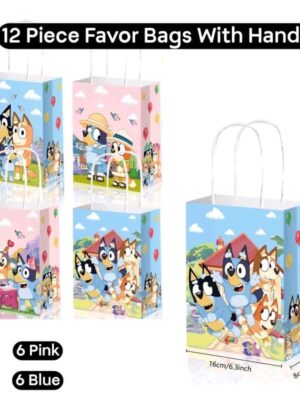 Bluey And Friends Themed Party Favor Bags