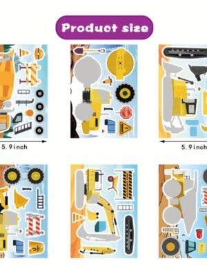 Construction Activity Sheet Stickers