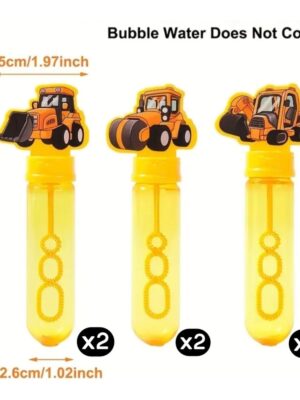 Construction Party Favor Bubble Wands Empty No Liquid