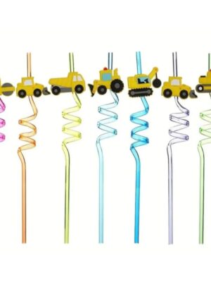 Construction Party Favors Spiral Straws