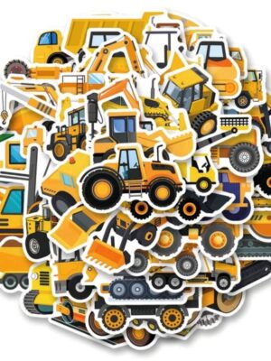 Construction Party Favors Stickers