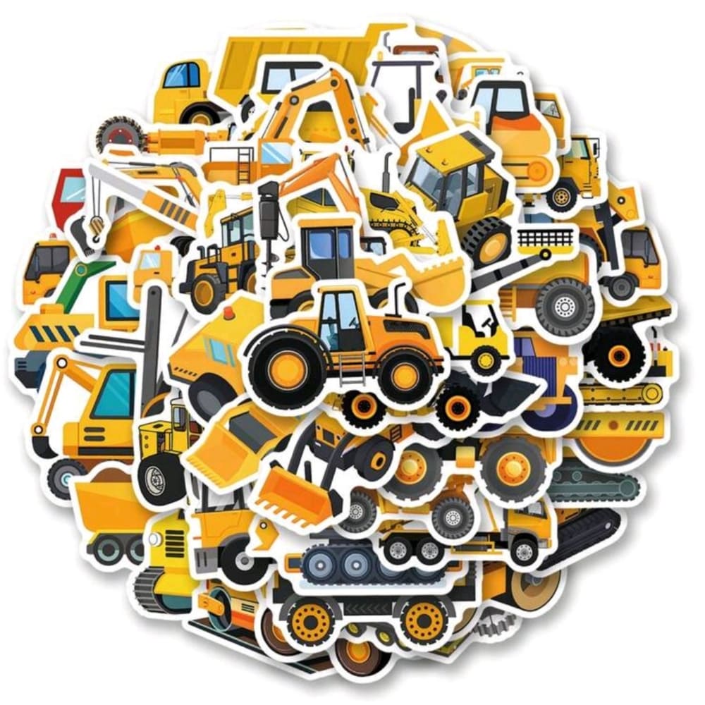 Construction Party Favor Stickers-50 Piece 1 Construction Party Favors Stickers