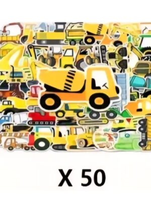 Construction Party Stickers 50 Assorted Stickers