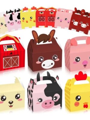 Farm Animal Favor Boxes 6 Piece