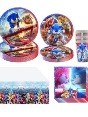 Sonic Themed Tableware Set Serves 10 Guests