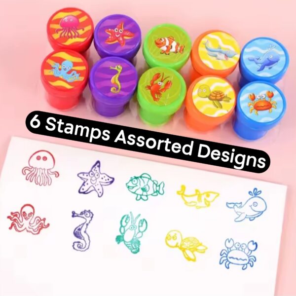 Under The Sea Party Favors Ink Stamps Assorted Designs