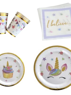 Unicorn I Believe Tableware Set