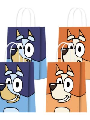 Bluey and Bingo Party Favor Bags With Handle