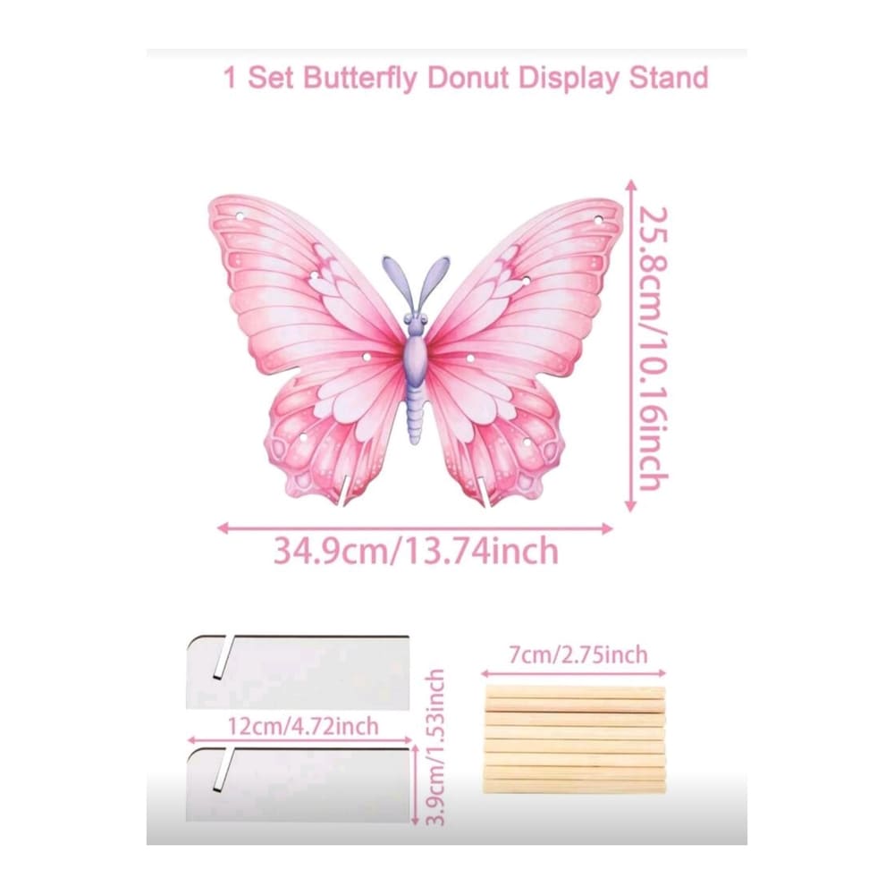Butterfly Donut Display Stand 2 Butterfly Donut Stand Dimensions