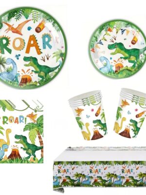 Pretty Party Shop 5 Dinosaur Tableware Set