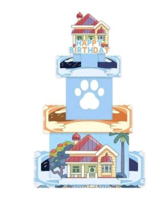 Pretty Party Shop 4 Dog Themed Cup Cake Stand 3 Tier