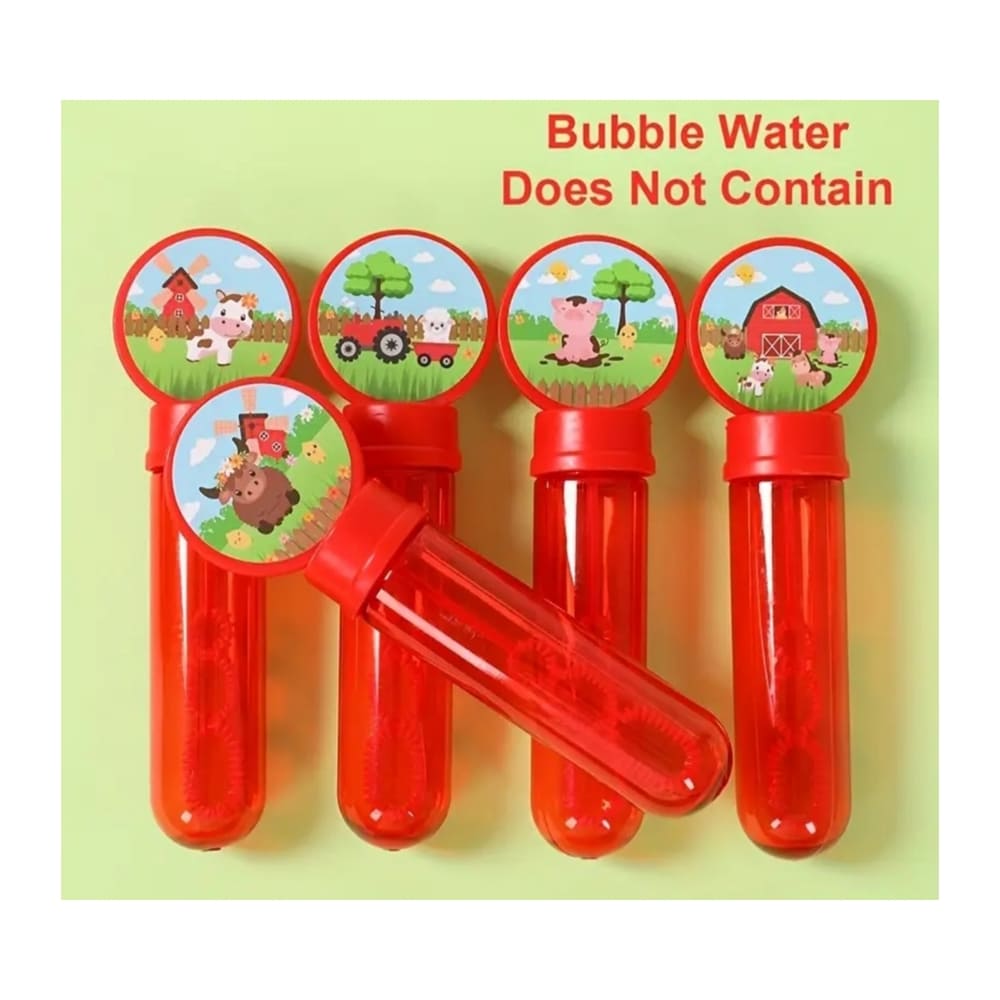 Farm Animal Party Favors Bubble Wands – 5 Piece Assorted Designs (No Liquid) 1 Farm Animal Party Favors Bubble Wands No Liquid