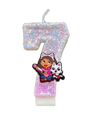 Gabby Themed Birthday Candle Number Seven