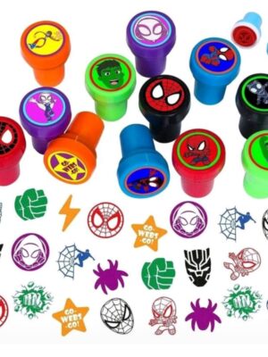 Party Favors Ink Stamps Super Hero Themed