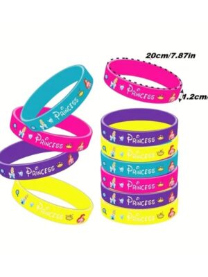 Party Favors Silicone Wristbands Princess Themed