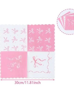 Pink Bow Napkins