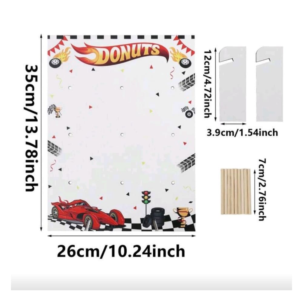 Race Car Donut Display Stand 2 Race Car Themed Donut Stand Dimensions