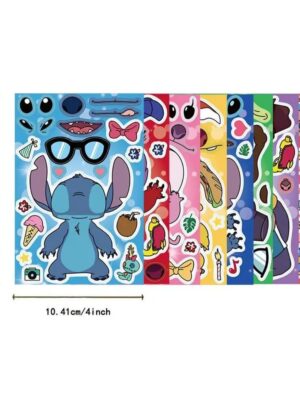 Stitch Themed Make A Face Stickers